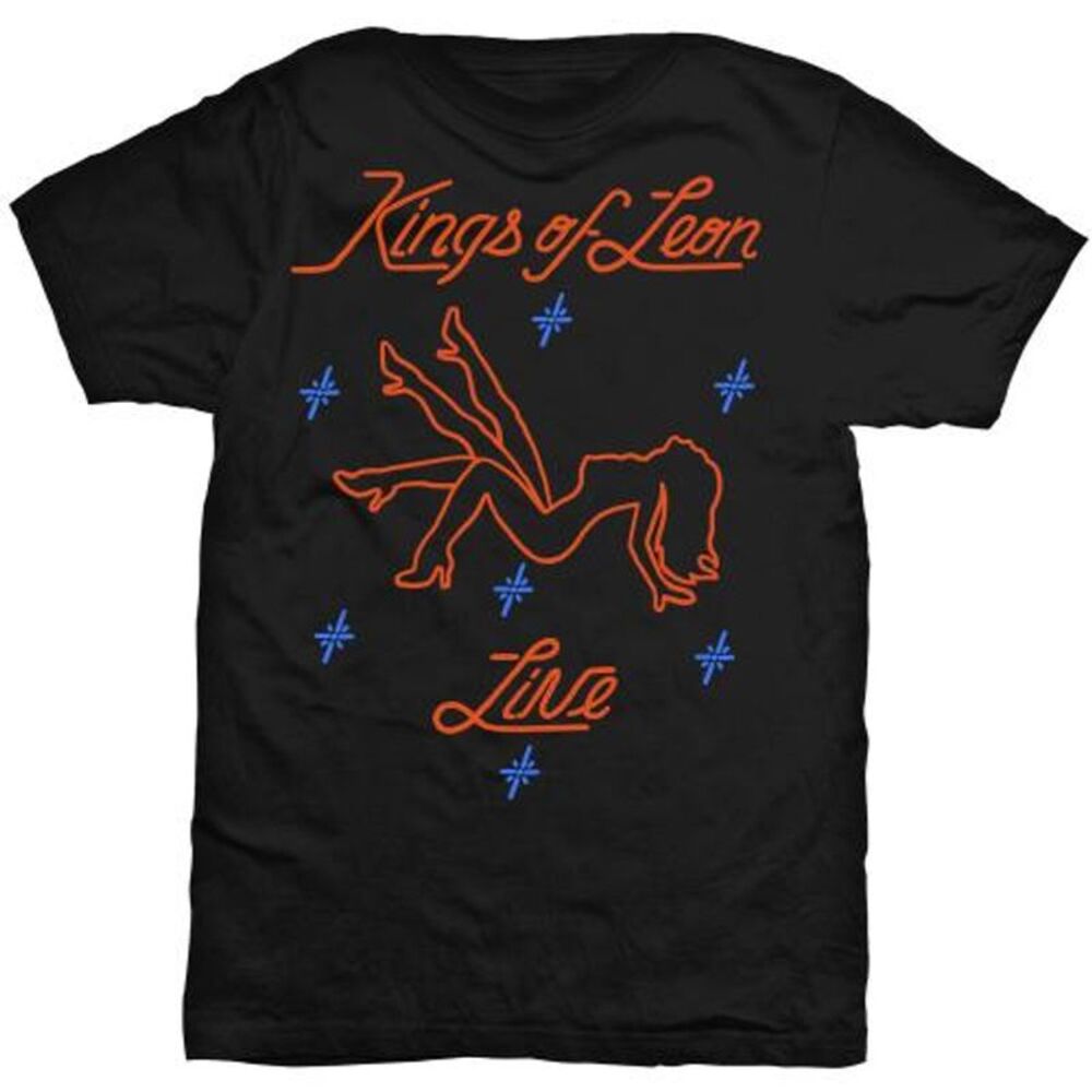 Kings Of Leon Unisex Adult Stripper T-Shirt / Black